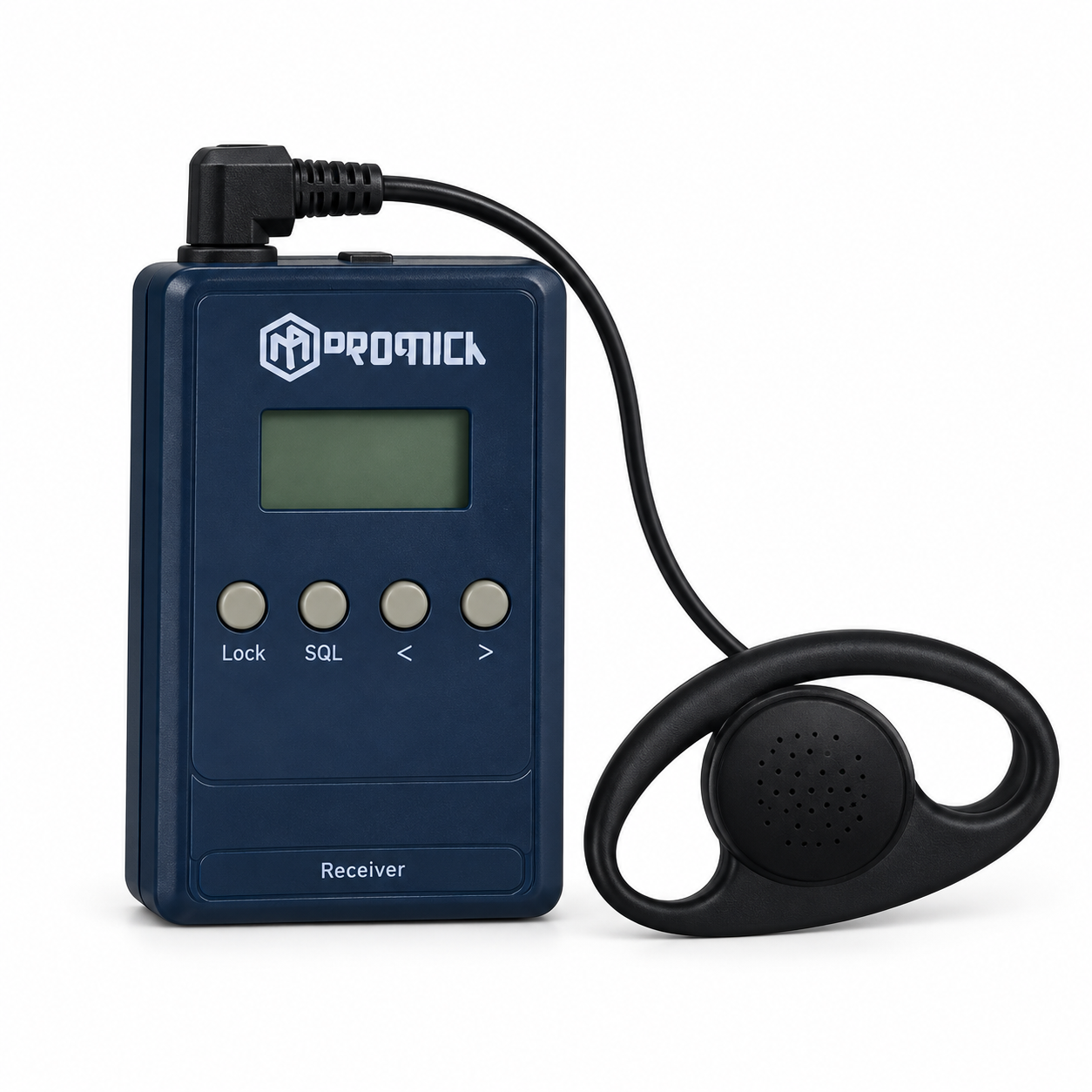 Receiver interpreter digital dengan earpiece